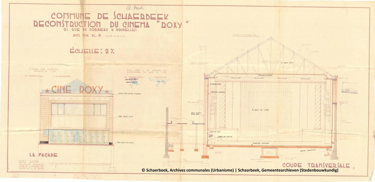 Plan façade cinéma
