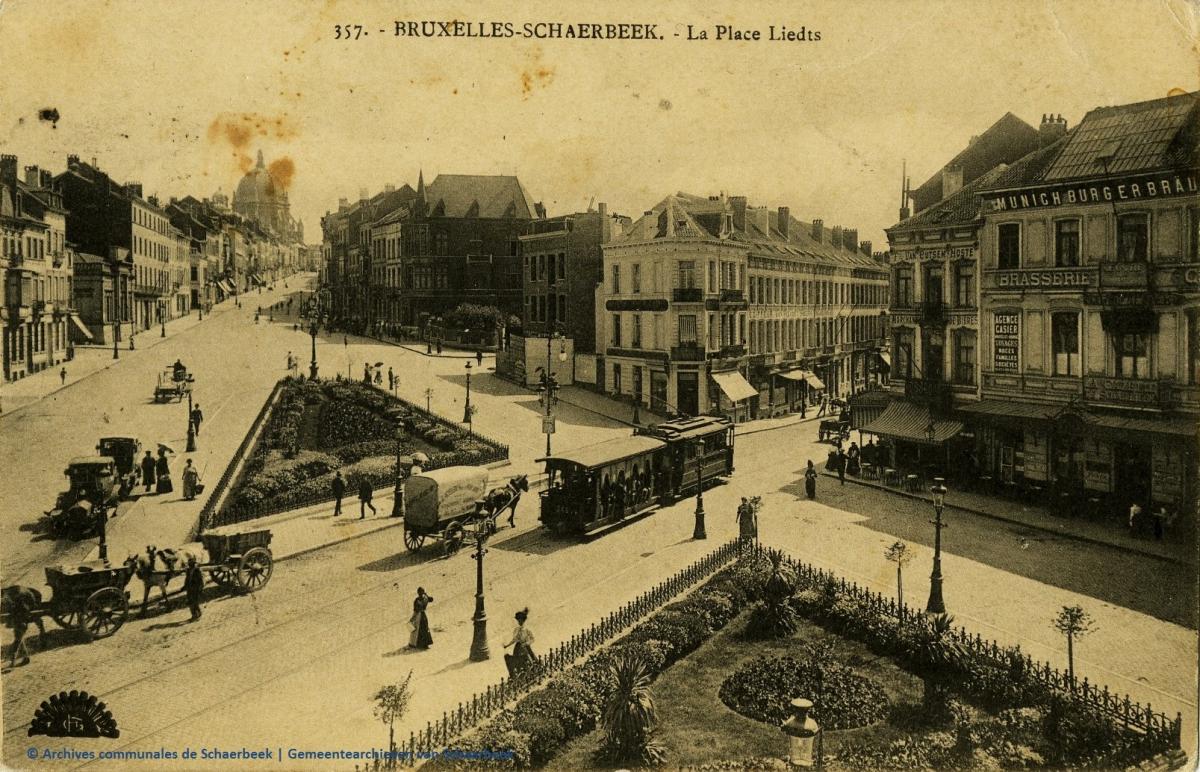 place liedts avant la construction du kiosque
