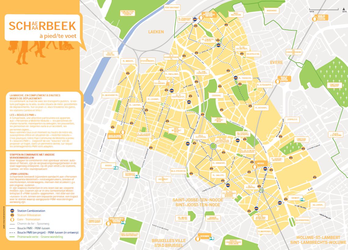 Schaerbeek à pied